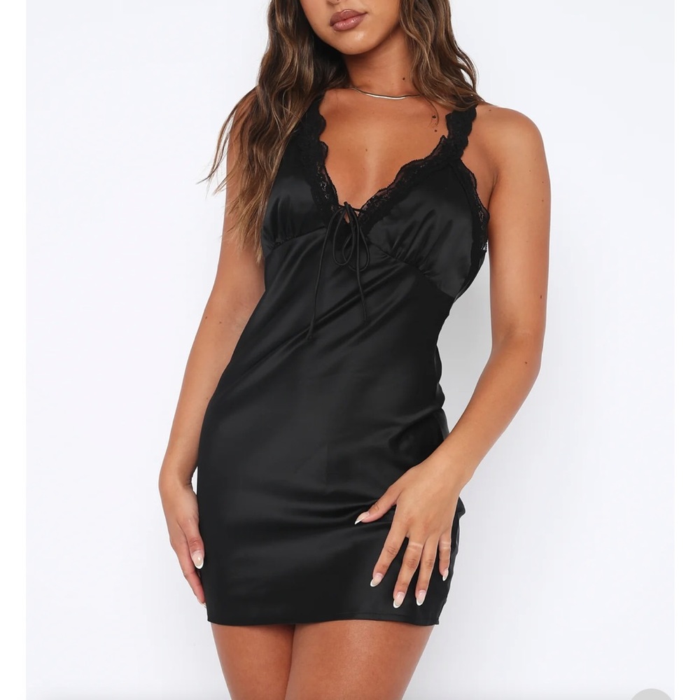 Whitefox Black Dress: Listen Before I go Mini dress